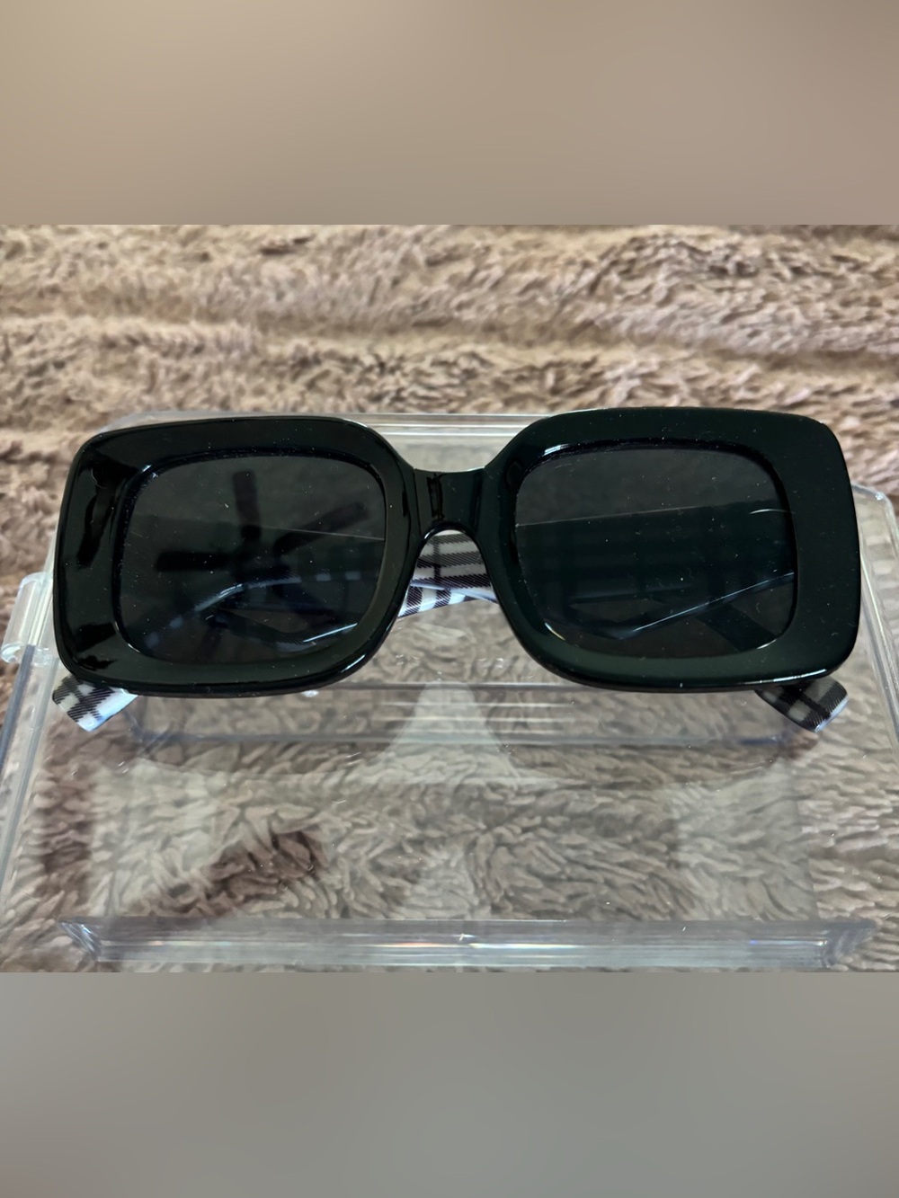 Black Oversized Square Sunglasses